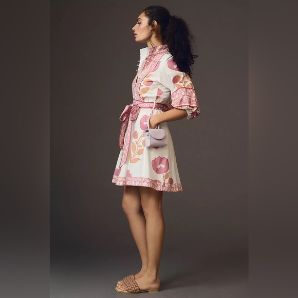 Anthropologie Sue Sartor Flounce Shorty Dress - Picture 2 of 8